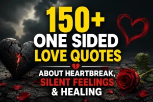 150+ One Sided Love Quotes About Heartbreak, Silent Feelings & Healing