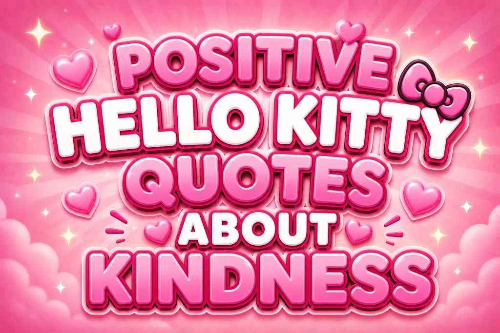 Positive Hello Kitty Quotes About Kindness