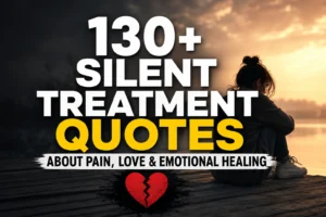 130+ Silent Treatment Quotes About Pain, Love & Emotional Healing
