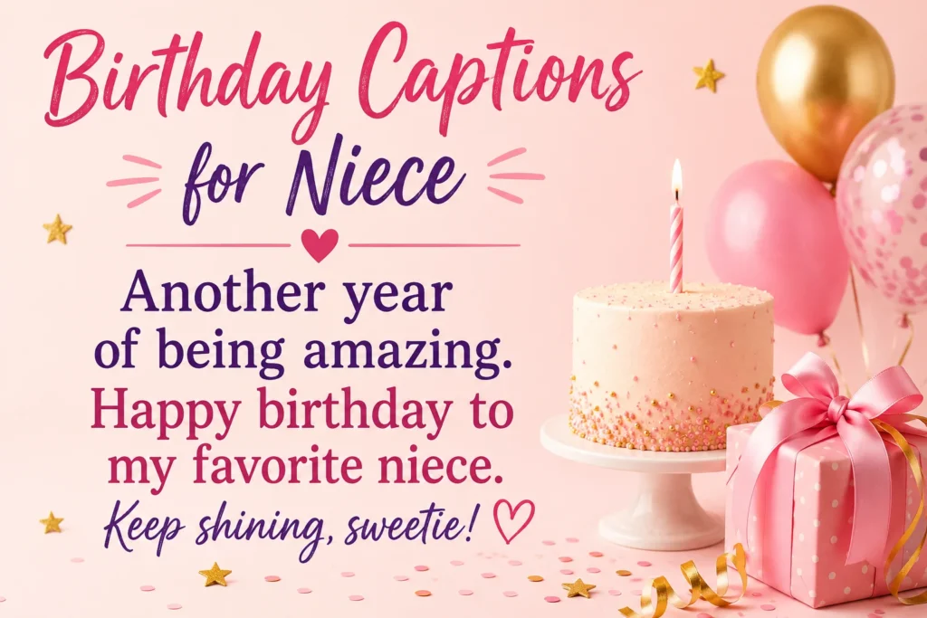 Birthday Captions for Niece