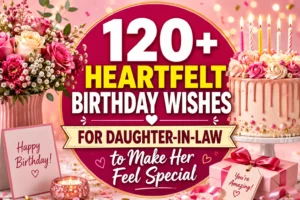 120+ Heartfelt Birthday Wishes for Daughter-in-Law to Make Her Feel Special
