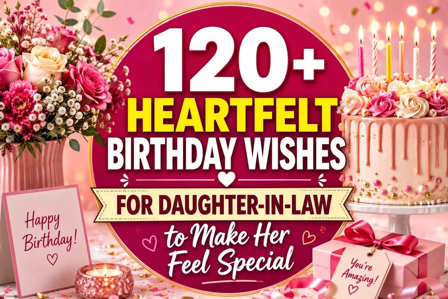 120+ Heartfelt Birthday Wishes for Daughter-in-Law to Make Her Feel Special