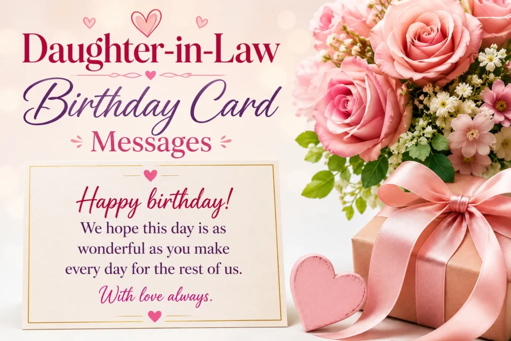 Daughter-in-Law Birthday Card Messages
