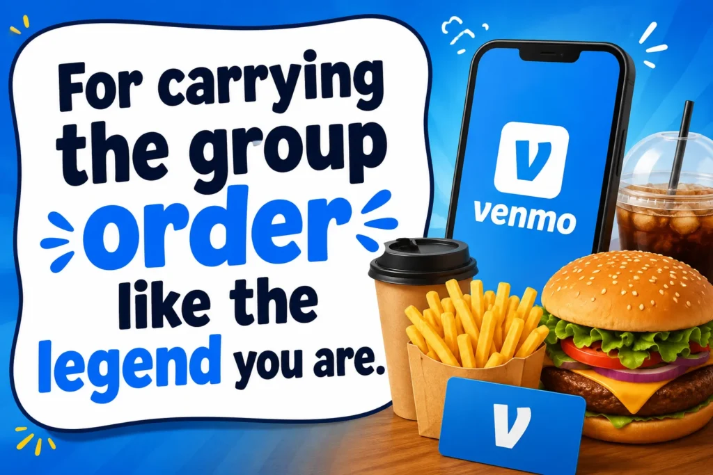 Funny Venmo Captions for Food & Drinks