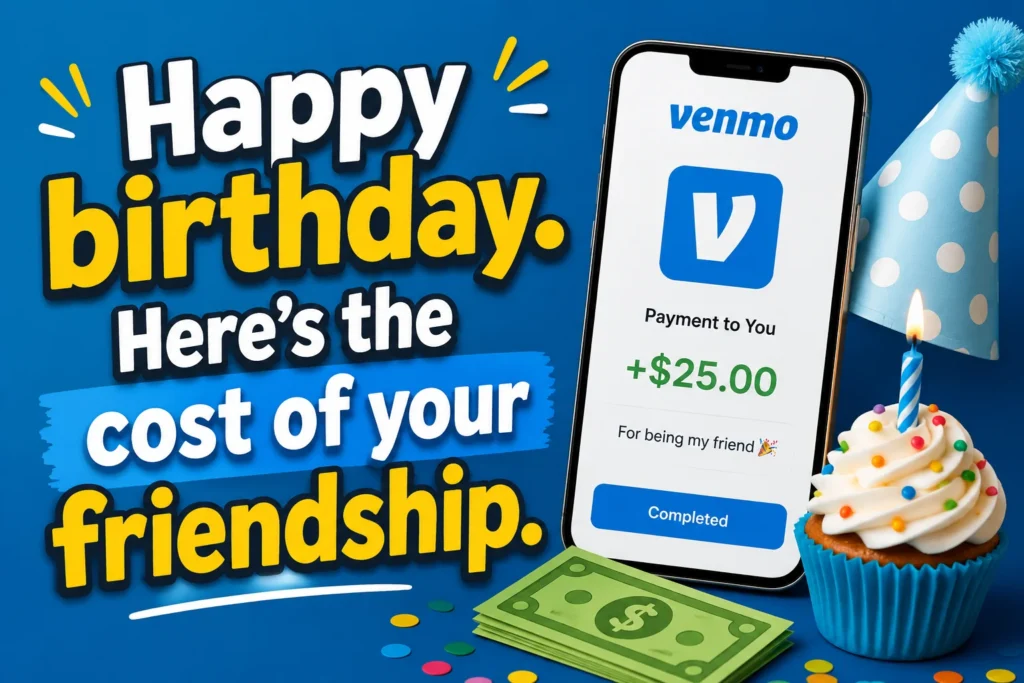 Funny Venmo Captions for Birthdays