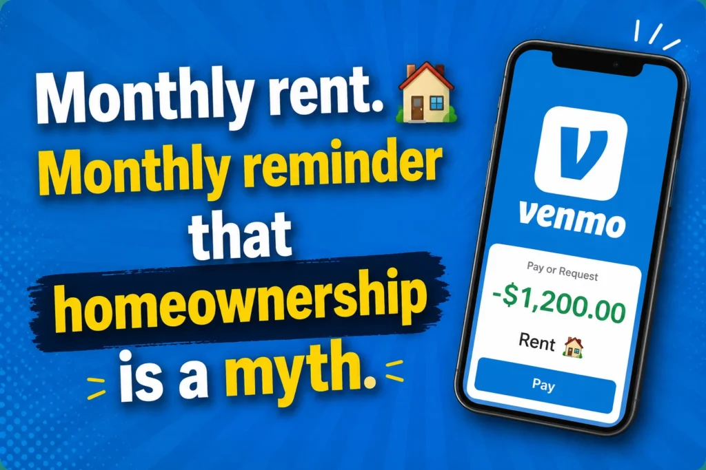 Funny Venmo Captions for Rent & Bills
