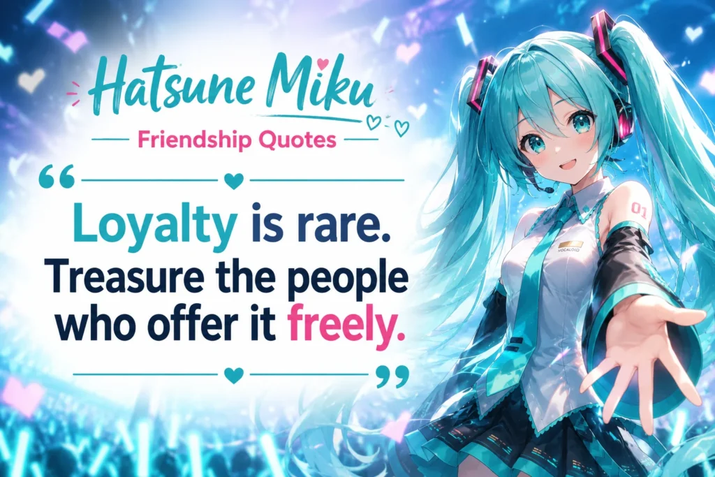 Hatsune Miku Friendship Quotes