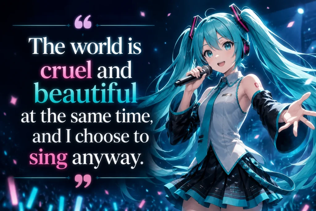 Hatsune Miku Lyrics Quotes