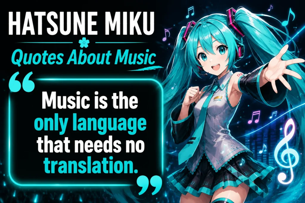 Hatsune Miku Quotes About Music