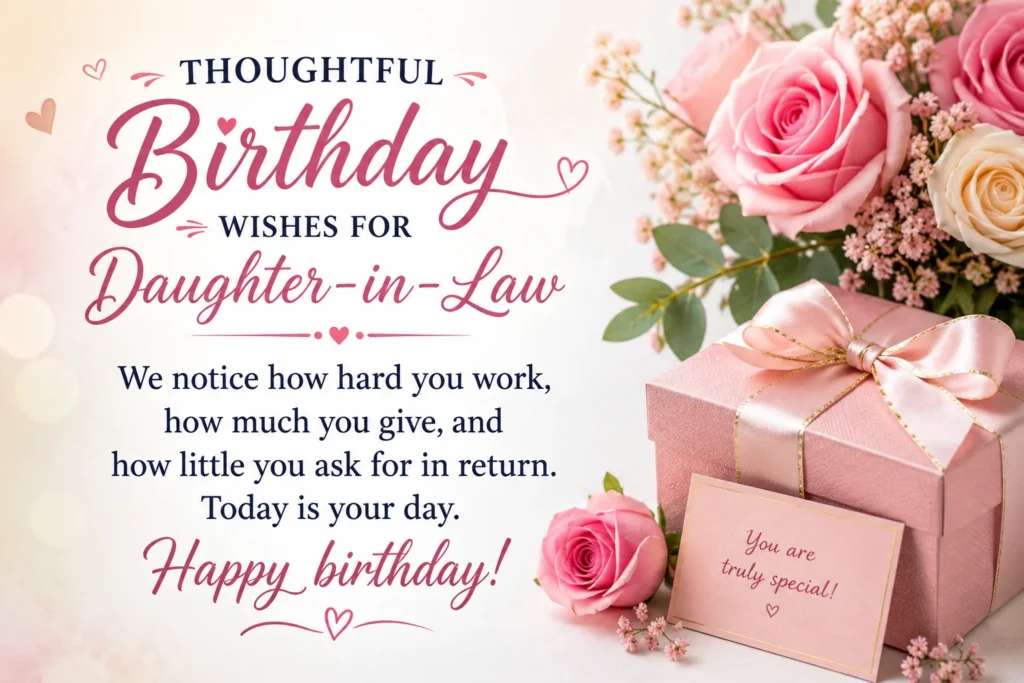 Thoughtful Birthday Wishes for Daughter-in-Law